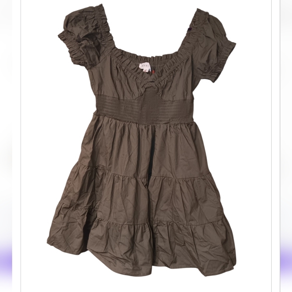 MABLE Cute Olive Green Women Dress Sz M Like New